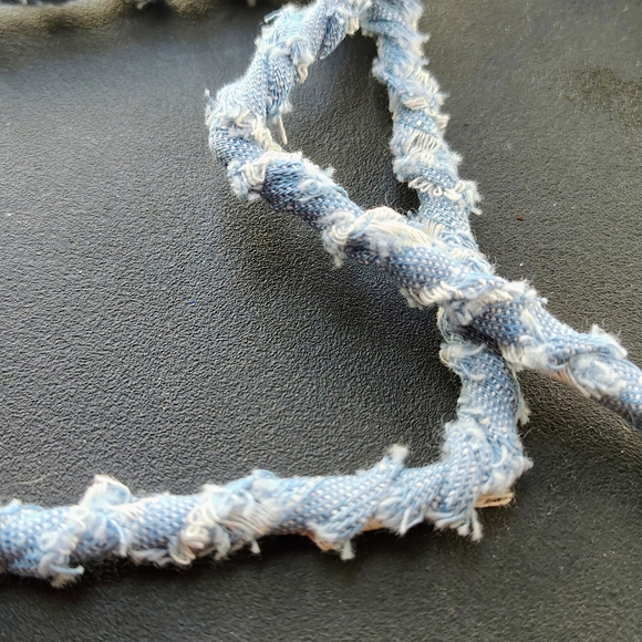 Blue Frayed Denim Rope - Picture 3 of 5